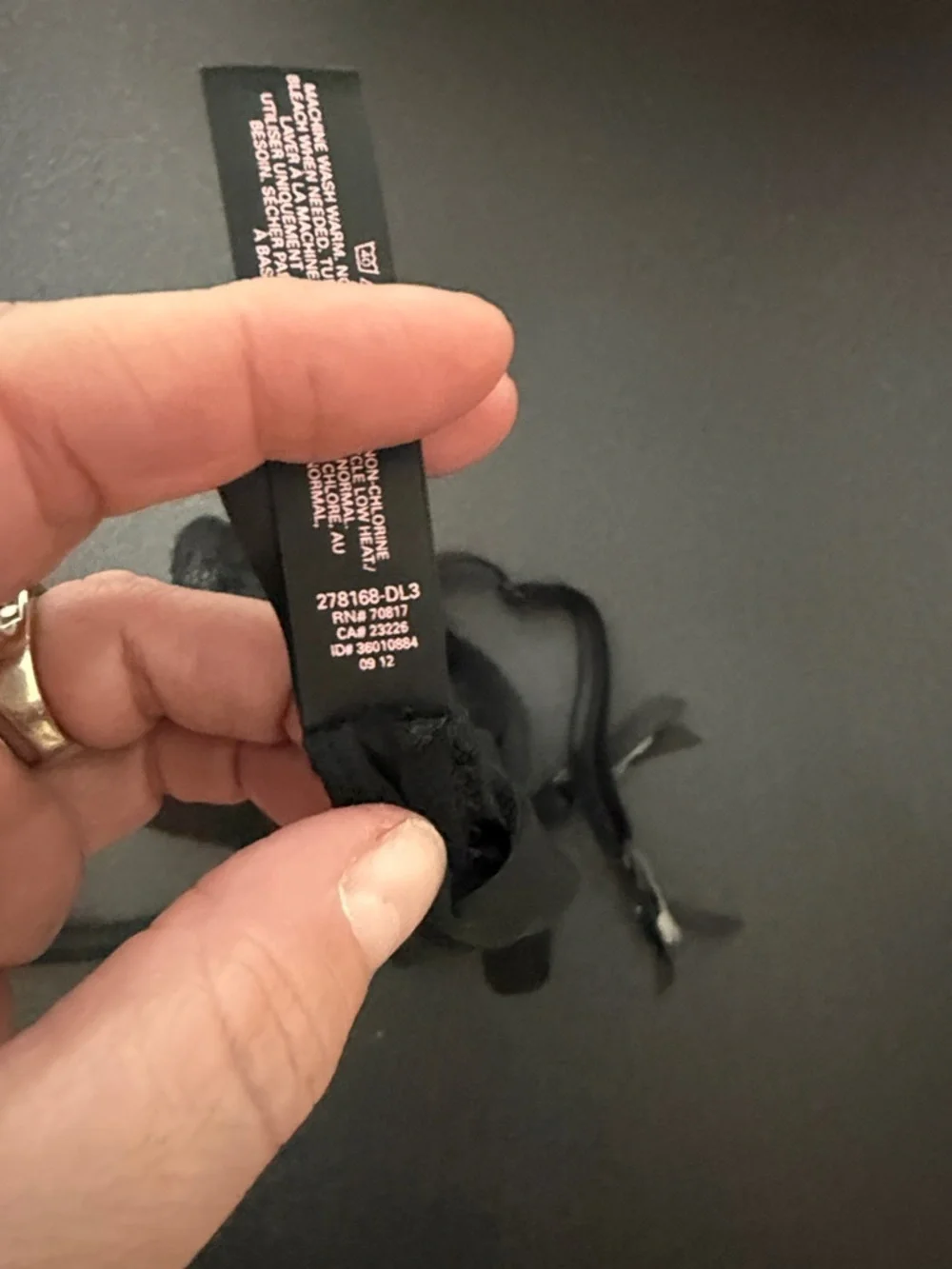 Victoria's Secret Black Lace Garter Belt 2012